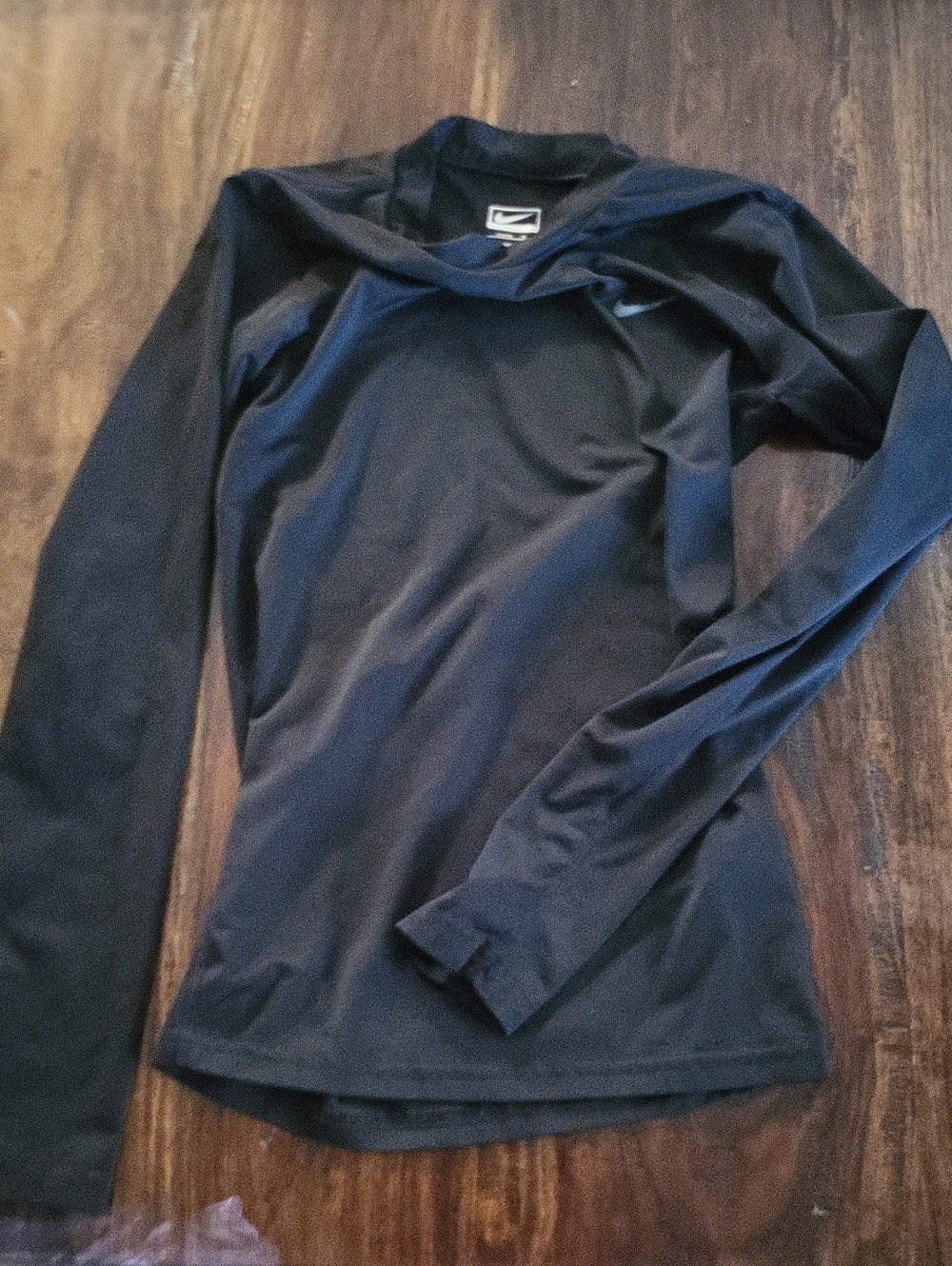 Nike Black Long-Sleeve Performance Top SZ L 14-16